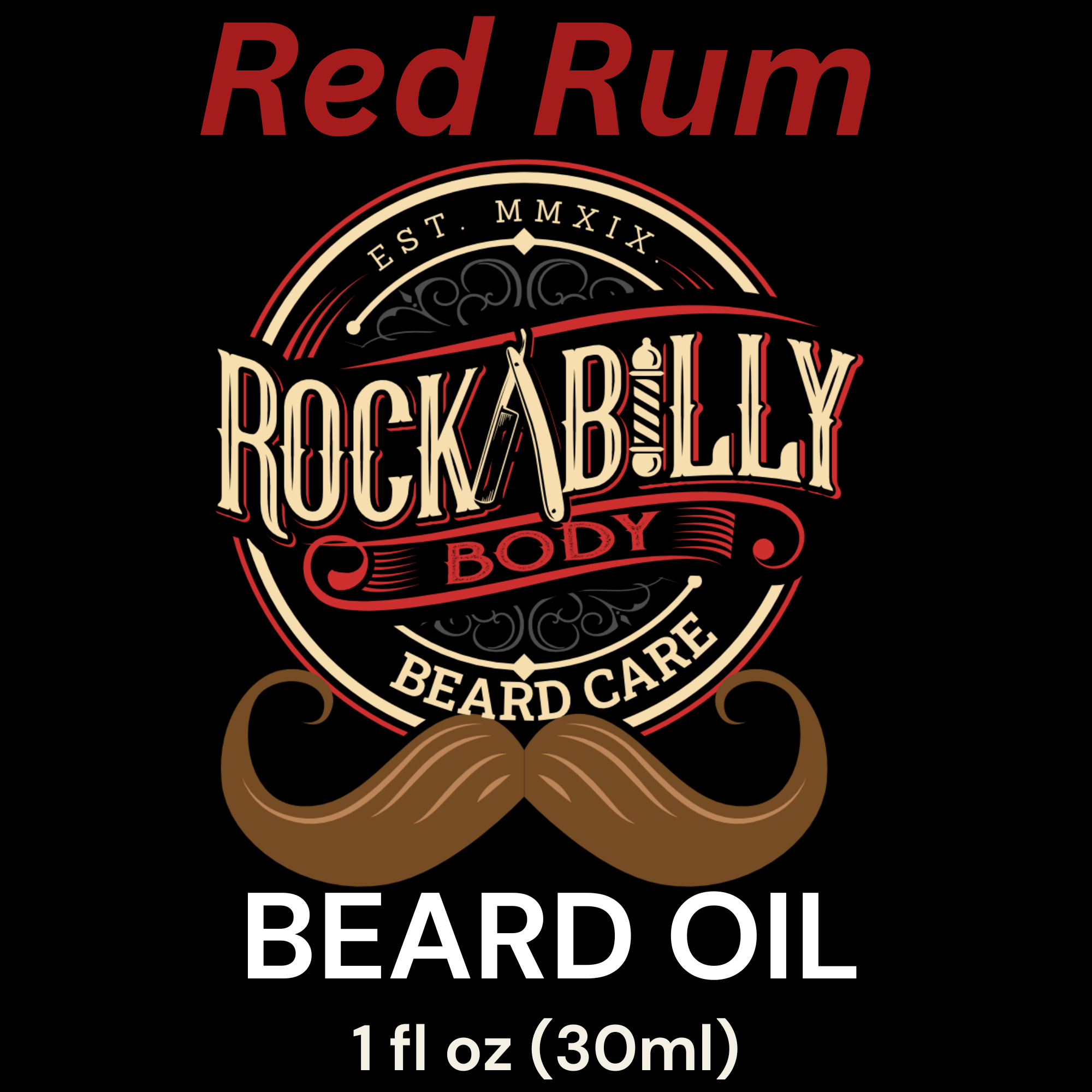 Red Rum Beard Oil — Classic Bay Rum | 1 fl oz