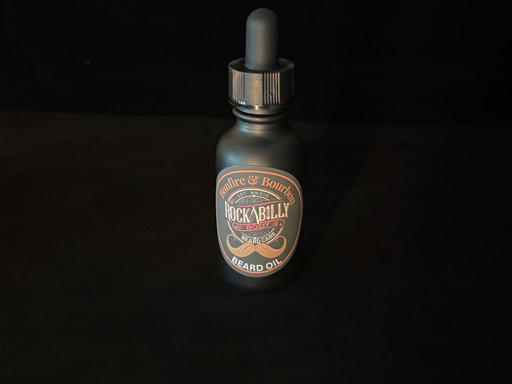 Bonfire & Bourbon Beard Oil — Smoky Whiskey & Wood | 1 fl oz